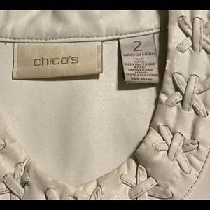 White Chico’s jacket size 2